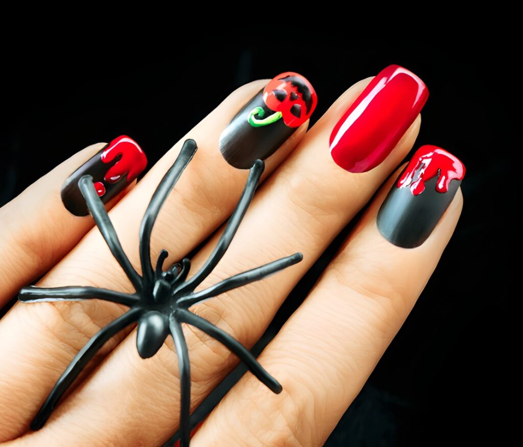 Best Halloween Travel and Nails That Complete Your Costume Vibe Halloween-inspired nail art with bold colors that complete any costume vibe.