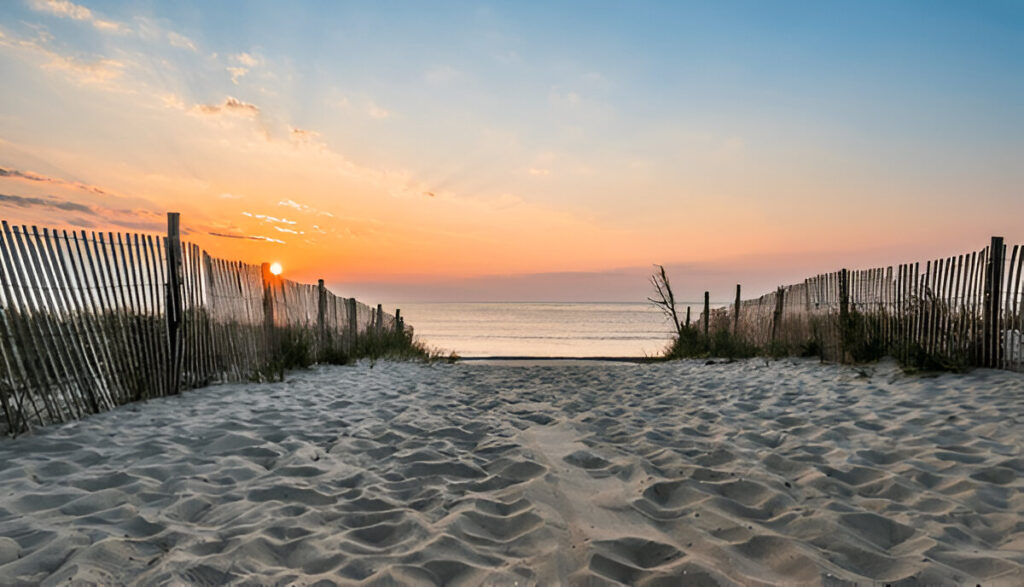 10 Of the Best East Coast Family Vacations and Destinations Families enjoying the boardwalk and beach at Bethany Beach, Delaware relaxing East Coast family vacation spot